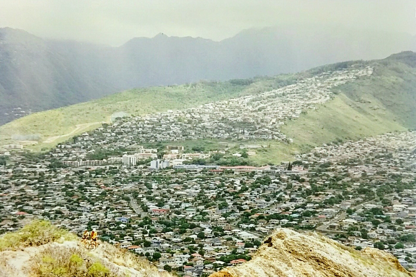 Kaimukī neighborhood viewed from Diamond Head, 1996
